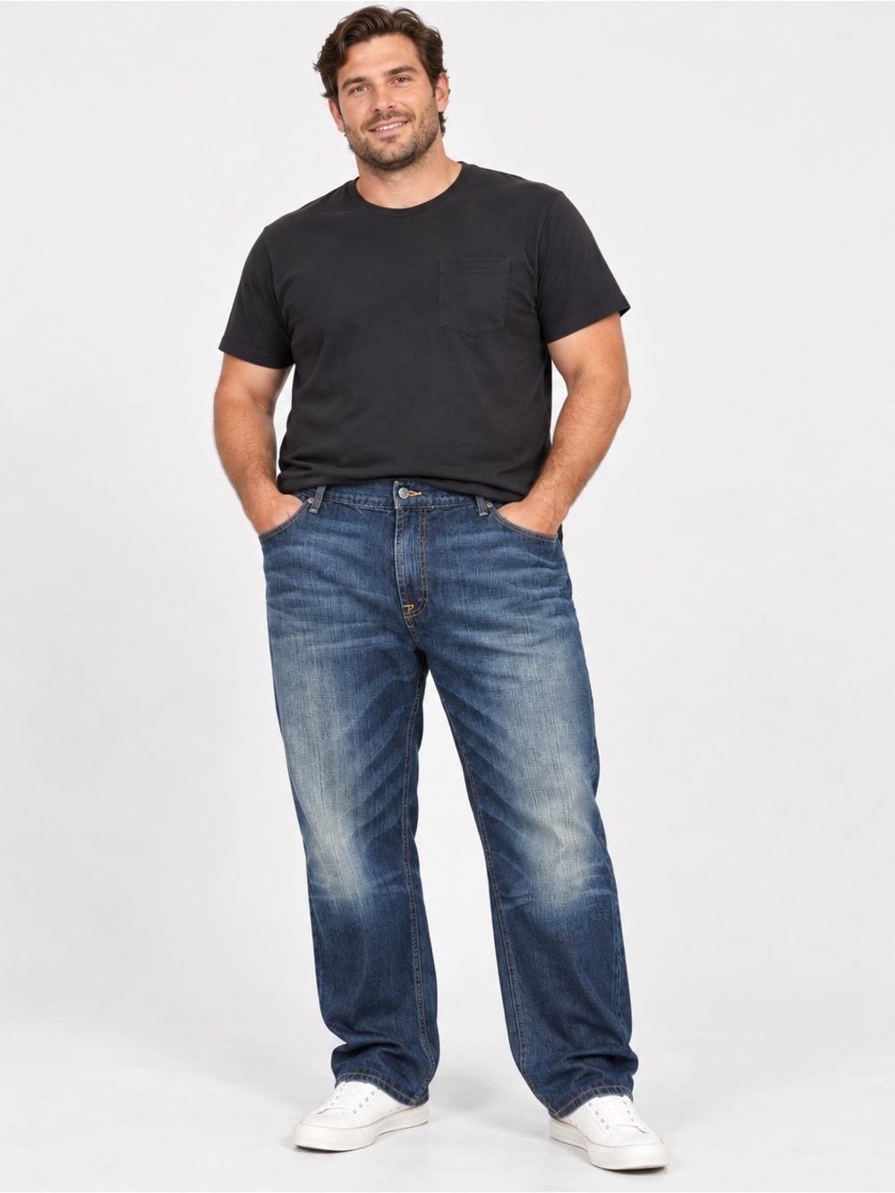 Lucky Brand 181 Jeans Mens 42x34 Relaxed Straight Blue Denim 100% Cotton